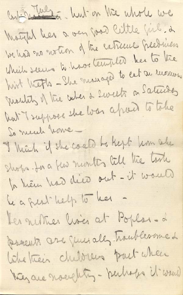 Large size image of Case 10 4. Letter from Miss Clark 12 April 1882
 page 9