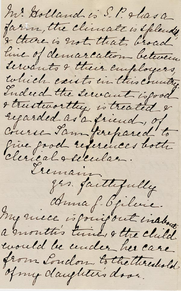 Large size image of Case 49 3. Letter from Mrs Ogilvie  20 March 1884
 page 4