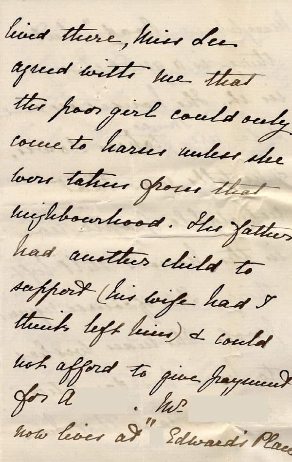 Large size image of Case 175 2. Letter from Miss H.  22 July 1887
 page 5