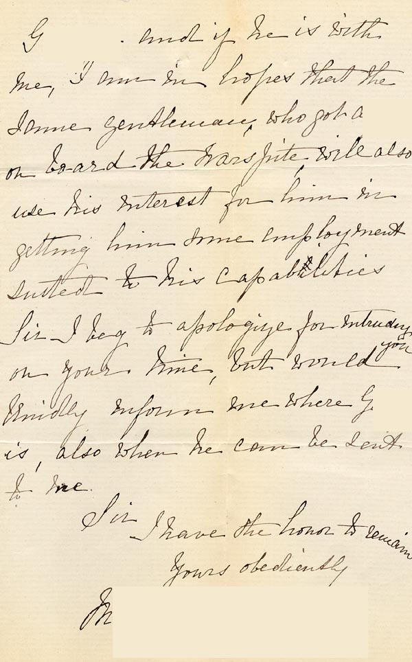 Large size image of Case 224 2. Letter from G's mother c. 4 March 1889
 page 3