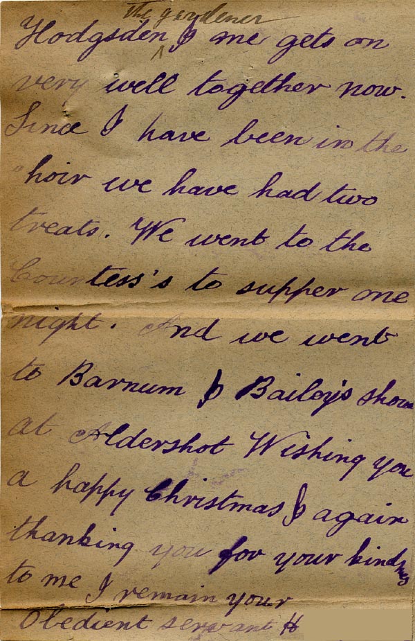 Large size image of Case 485 9. Letter from H. to Ellen Teesdale telling her about his life  [December 1898]
 page 4