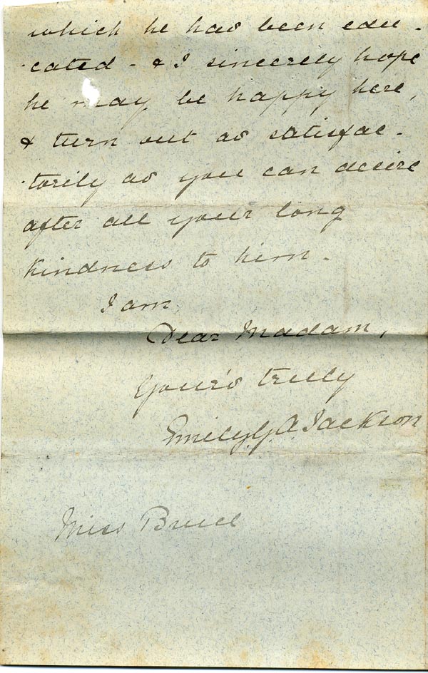 Large size image of Case 517 18. Letter from Emily Jackson  15 April 1889
 page 4