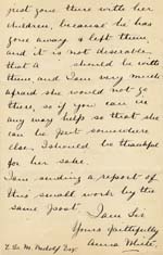 Image of Case 942 13. Letter from the Female Mission, Greenwich giving details of A's plight  8 June 1894
 page 4