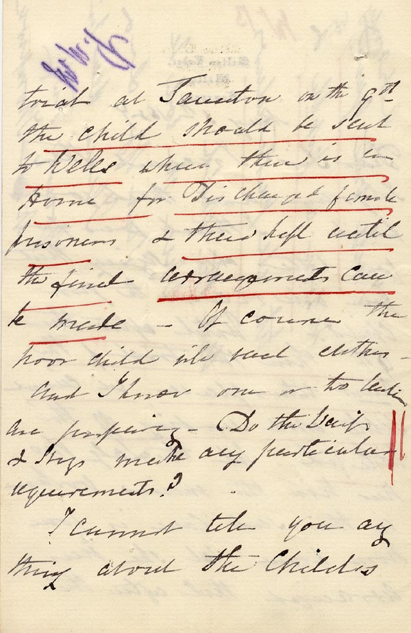 Large size image of Case 1024 5. Letter from Mrs Thompson  6 May 1887
 page 2