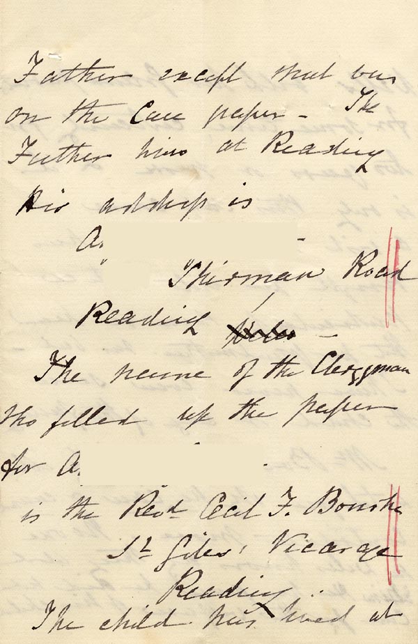 Large size image of Case 1024 5. Letter from Mrs Thompson  6 May 1887
 page 3