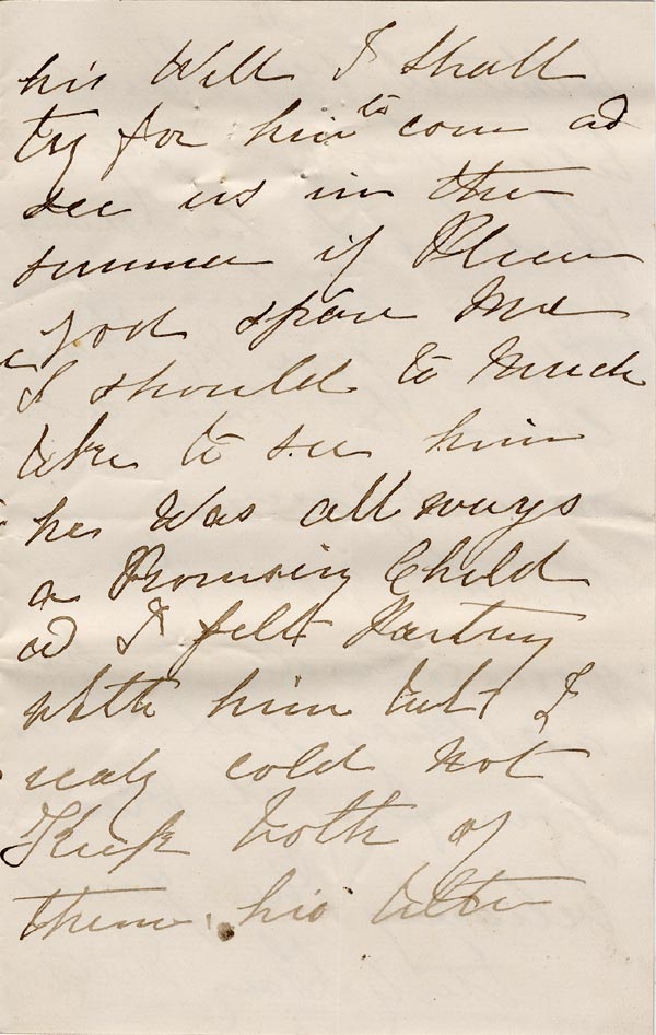 Large size image of Case 1109 2. Letter from E. to Mrs B., Frome home c.1887
 page 3