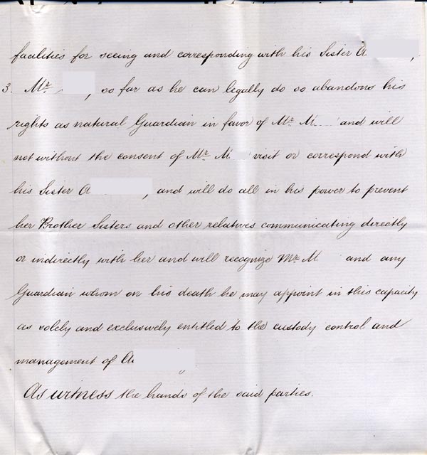 Large size image of Case 1214 14. Articles of Agreement [for adoption] and letter 9 August 1888
 page 3