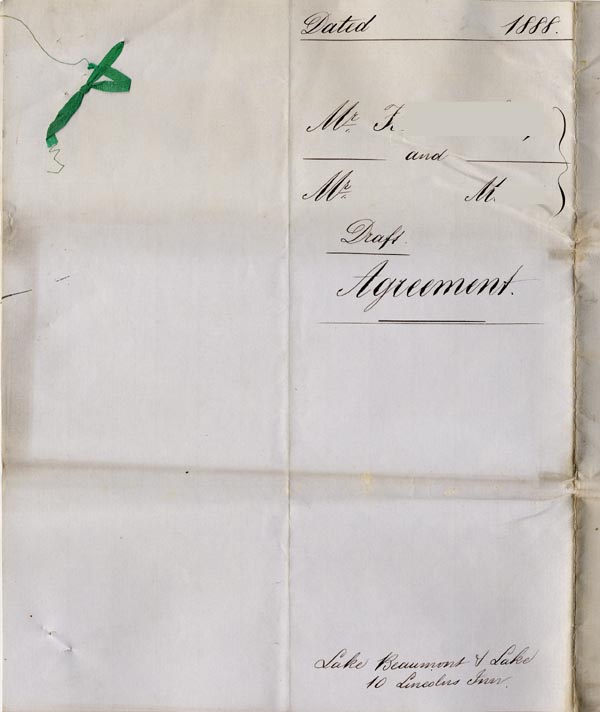 Large size image of Case 1214 14. Articles of Agreement [for adoption] and letter 9 August 1888
 page 4