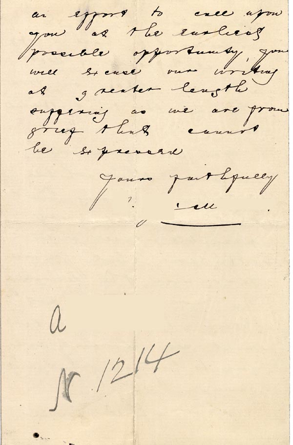 Large size image of Case 1214 20. Letter from adoptive father 19 January 1889 
 page 4