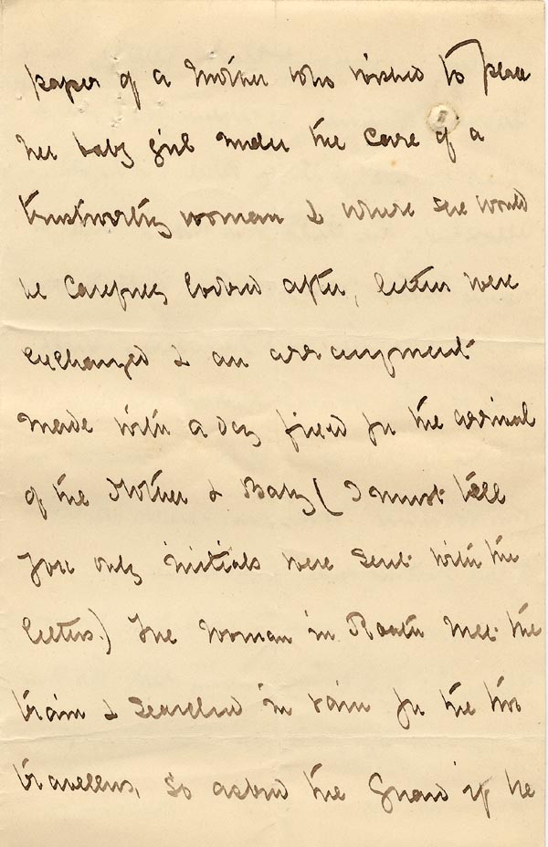 Large size image of Case 1265 3. Letter from Miss Evans 22 March 1888
 page 3