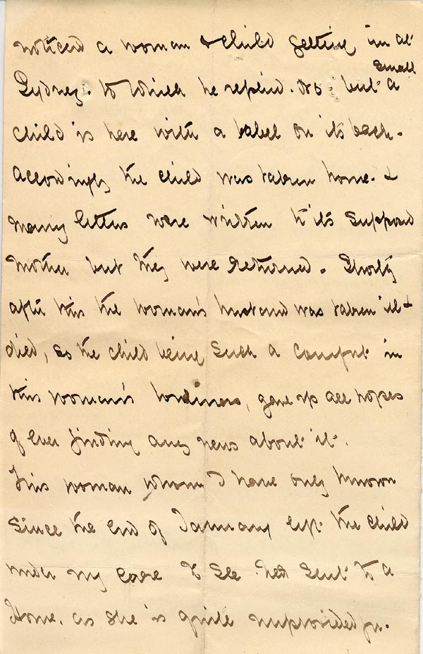 Large size image of Case 1265 3. Letter from Miss Evans 22 March 1888
 page 4