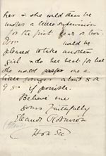 Image of Case 1265 9. Letter from Miss Robinson 14 June 1892
 page 4