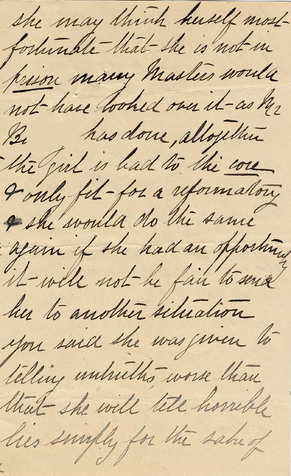 Large size image of Case 1269 5. Letter from A's first employer c. early October 1890
 page 3