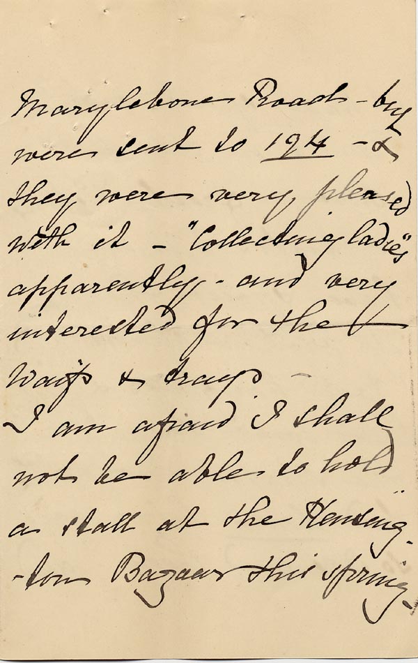 Large size image of Case 1294 17. Letter from E.E. Maingay, Hon. Sec. to Revd Edward Rudolf  2 March 1898
 page 3