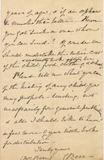 Image of Case 1294 2. Letter from Mrs Bere 26 March 1888
 page 4