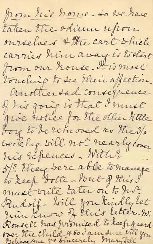 Large size image of Case 2258 7. Letter from Miss Fell  18 April 1892
 page 4