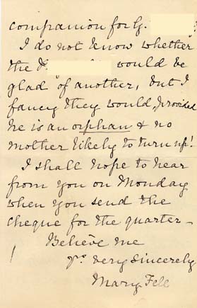 Large size image of Case 2258 9. Letter from Miss Fell  21 April 1892
 page 4