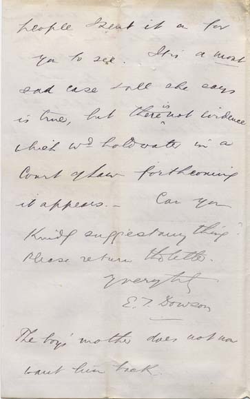 Large size image of Case 2258 11. Letter from Beccles, Suffolk 16 February 1893
 page 3