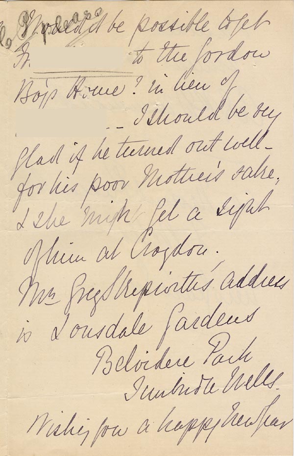 Large size image of Case 2434 7. Letter from Miss D. 1 January 1893
 page 3