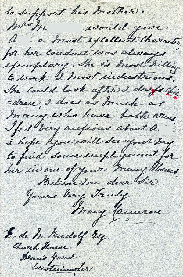 Large size image of Case 2434 10. Letter from Mrs Cameron 4 October 1904
 page 4