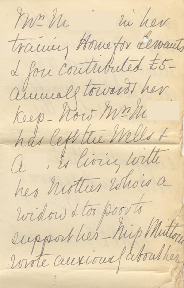 Large size image of Case 2434 12. Letter from Miss D. 4 January 1905
 page 3