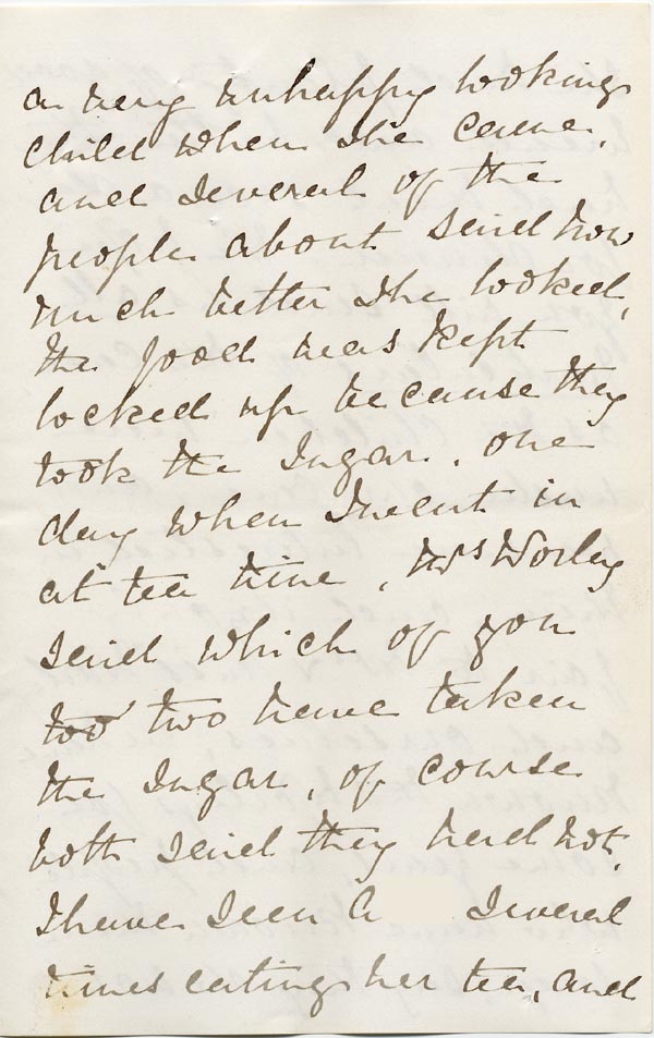 Large size image of Case 2716 11. Letter from Mrs Fenton 25 February 1891
 page 7