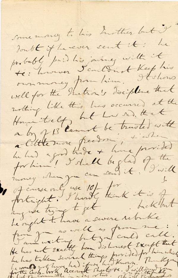 Large size image of Case 2835 7. Letter from Revd Burrows 19 October 1895
 page 4