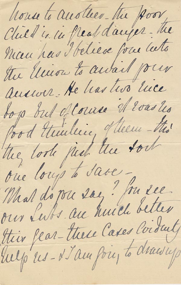 Large size image of Case 3271 2. Letter from Mr Drummond to Edward Rudolf   25 August 1892
 page 3