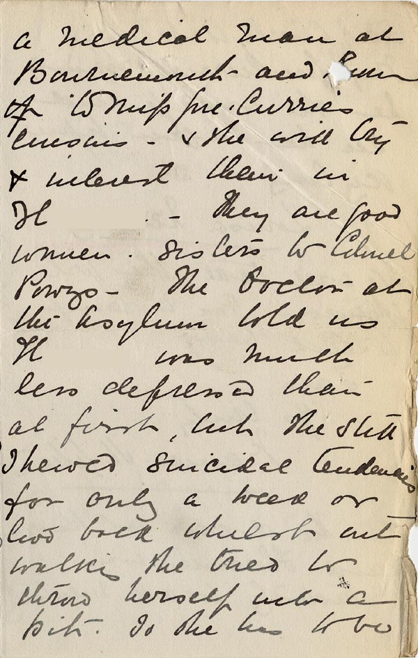 Large size image of Case 3271 22. Letter from Miss Gittens, Industrial Home, Fareham to Edward Rudolf  11 April 1907
 page 3