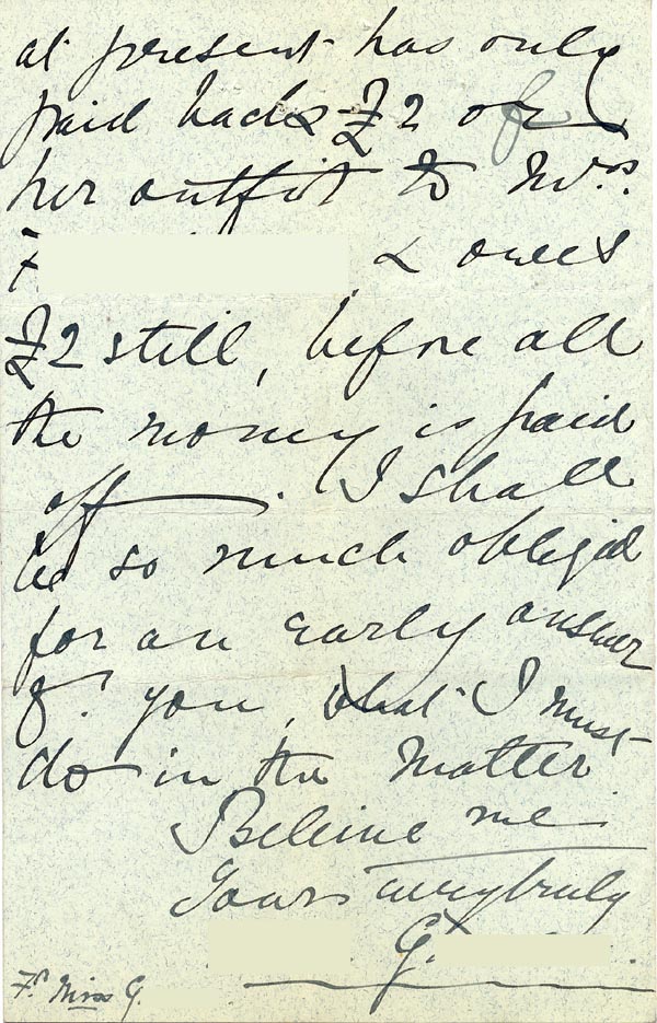 Large size image of Case 3695 4. Letter from E's employer 19 March 1898
 page 4