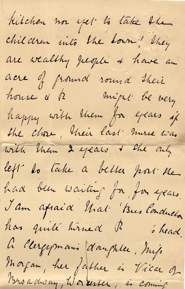 Large size image of Case 3821 18. Letter from the St Agnes Home 25 September 1901
 page 3