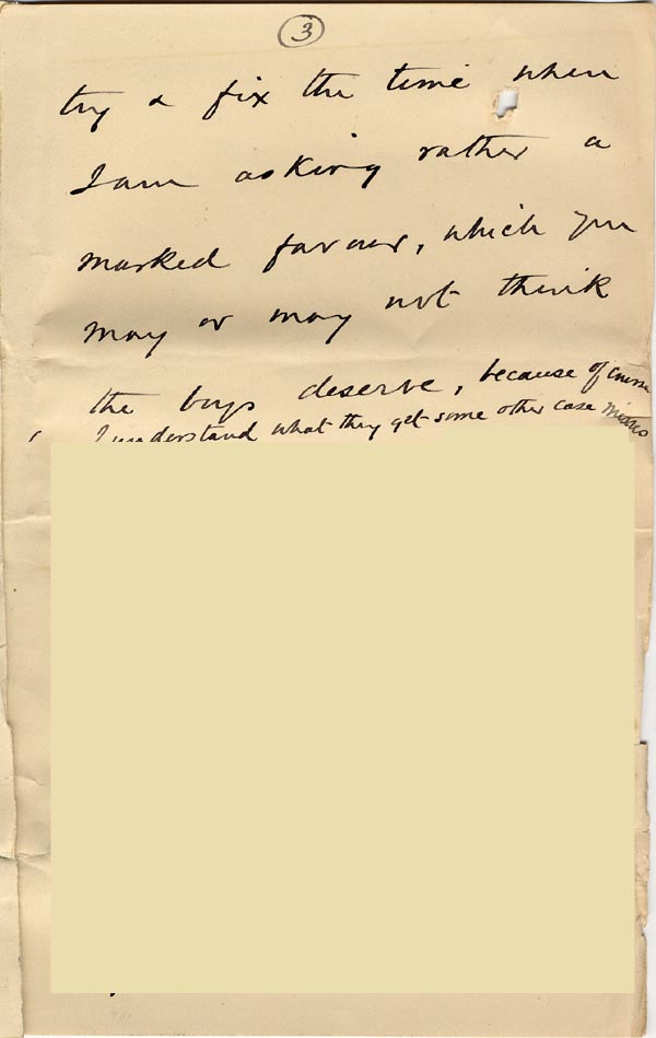 Large size image of Case 4171 24. Letter from Mrs B. asking if the boys could remain in the Home a little longer  15 March 1901
 page 7