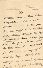 Image of Case 4171 26. Letter from Mrs B. saying that the family had decided to have the boys home immediately  27 March 1901
 page 5