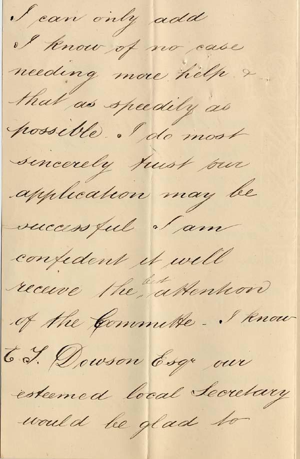 Large size image of Case 4488 2. Letter from I N Clarke 15 October 1894
 page 3