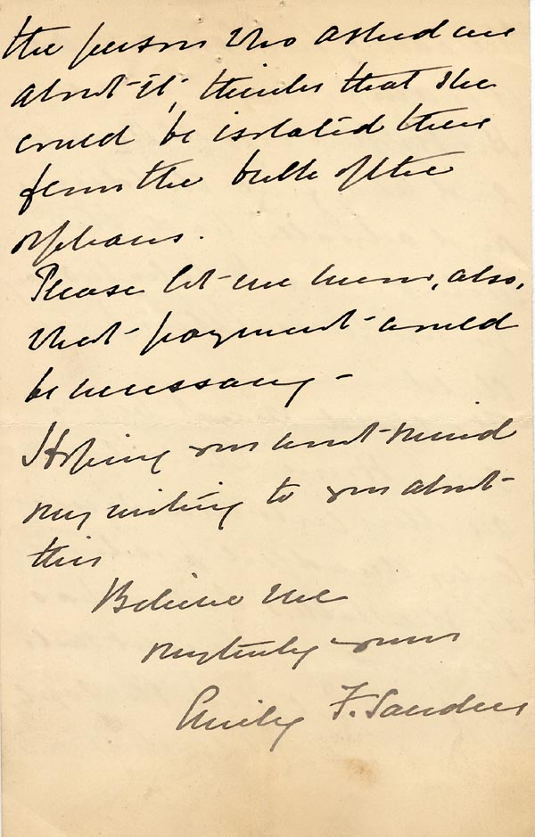 Large size image of Case 4770 2. Letter from Miss Sanders 27 March 1895
 page 4