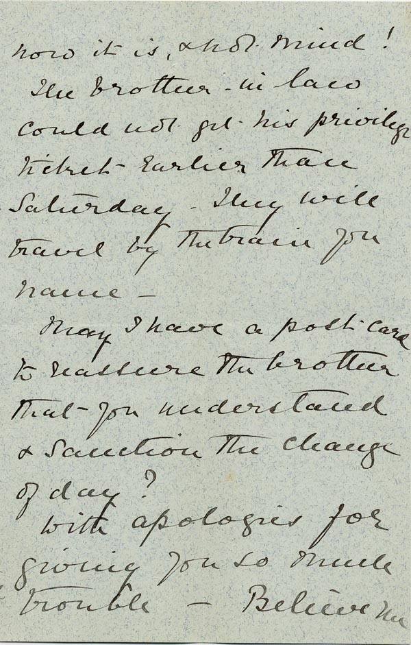 Large size image of Case 4776 7. Letter from Miss Savage  1 May 1895
 page 3