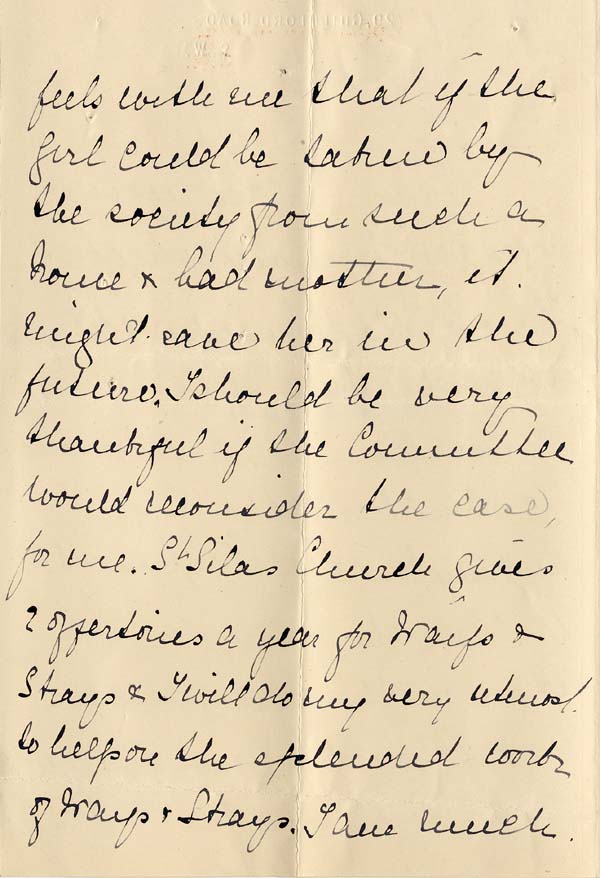 Large size image of Case 5627 2. Letter from Miss Powell  c. 17 November 1896
 page 2