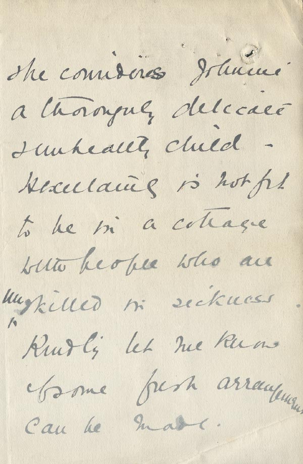 Large size image of Case 6001 2. Letter from Mrs Mansfield concerning J's health  22 November 1897
 page 7