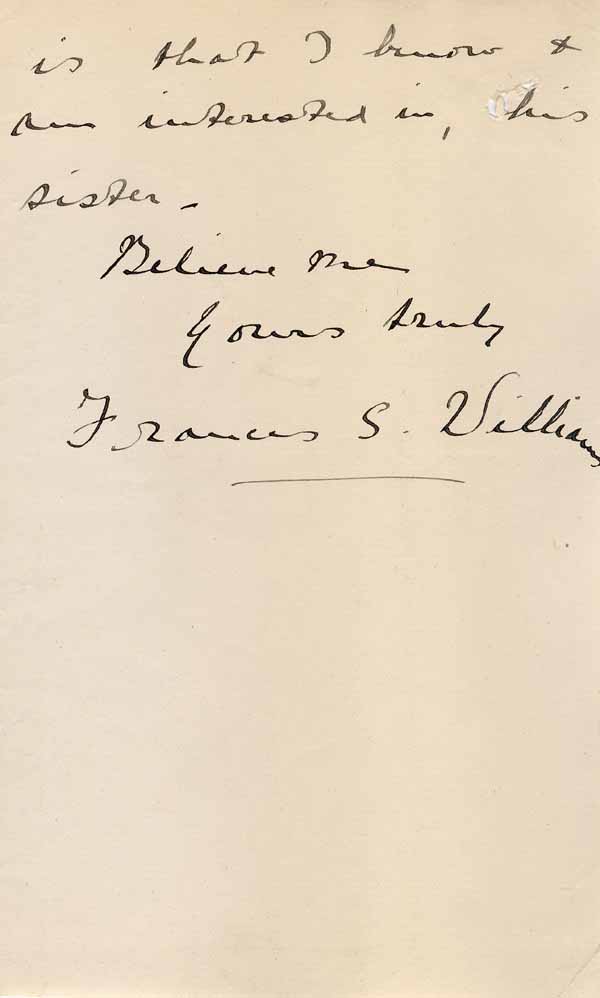 Large size image of Case 6001 16. Letter from Miss Williams about applying to a Dr Barnardo's Home  5 November 1907
 page 3