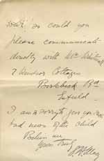 Image of Case 6001 3. Letter from Revd Macy reporting that J. has consumption [tuberculosis]  20 April 1900
 page 4