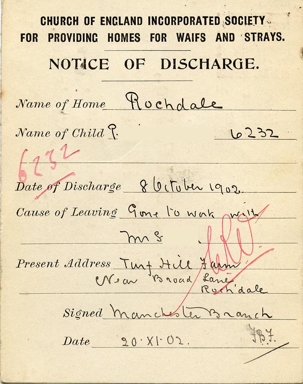 Large size image of Case 6232 4. Notice of discharge  20 November 1902
 page 2