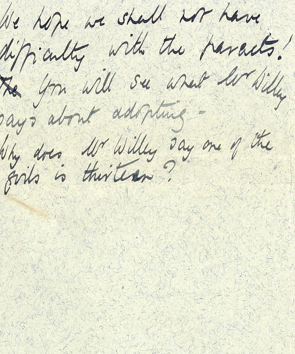 Large size image of Case 6351 6. Letter from Mrs Brandreth, Sec. of Rose Cottage Home For Girls to Edward Rudolf  5 March 1898
 page 4