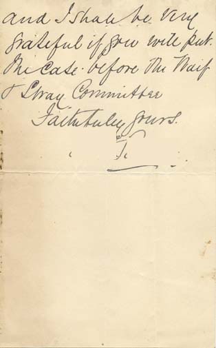 Large size image of Case 6428 2. Letter from Mrs S. seeking help for J. and his sister  18 March [1898]
 page 3