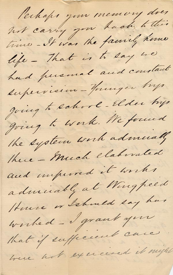 Large size image of Case 6537 7. Letter from Mr C.A. Stein setting out the Wingfield House authorities views on the running of the Home  23 June 1900
 page 2