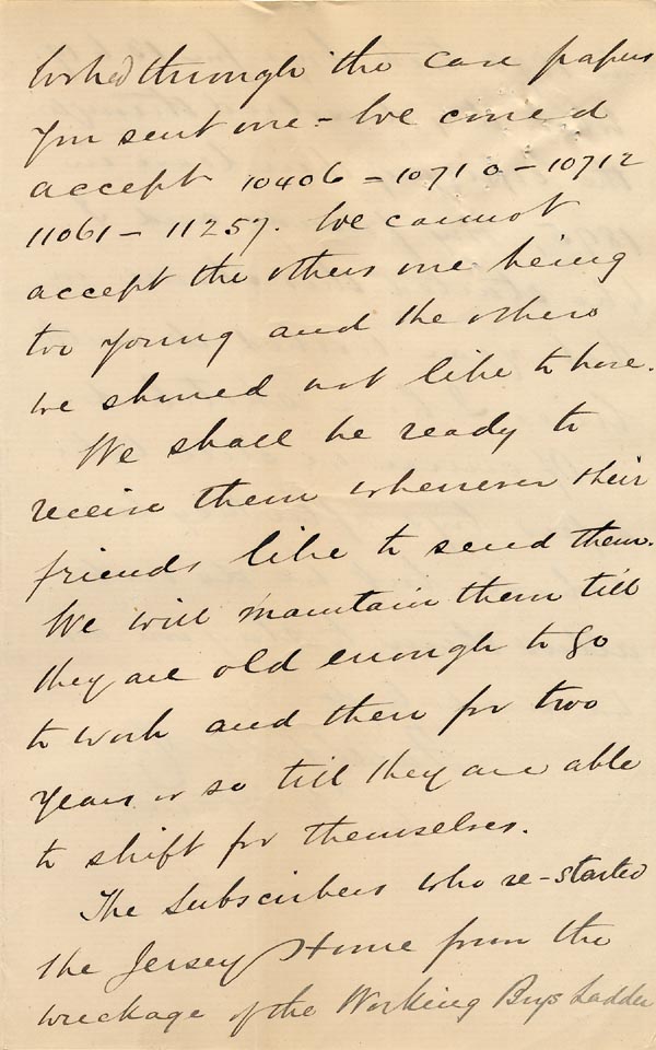 Large size image of Case 6537 7. Letter from Mr C.A. Stein setting out the Wingfield House authorities views on the running of the Home  23 June 1900
 page 6