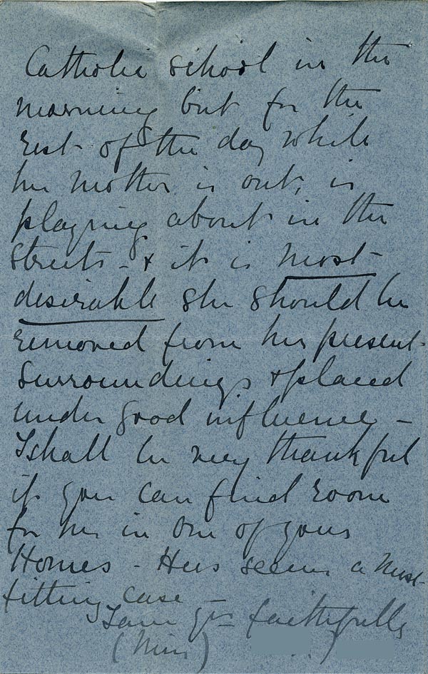 Large size image of Case 9126 2. Letter from Miss J. commending E's case  6 June 1902
 page 4