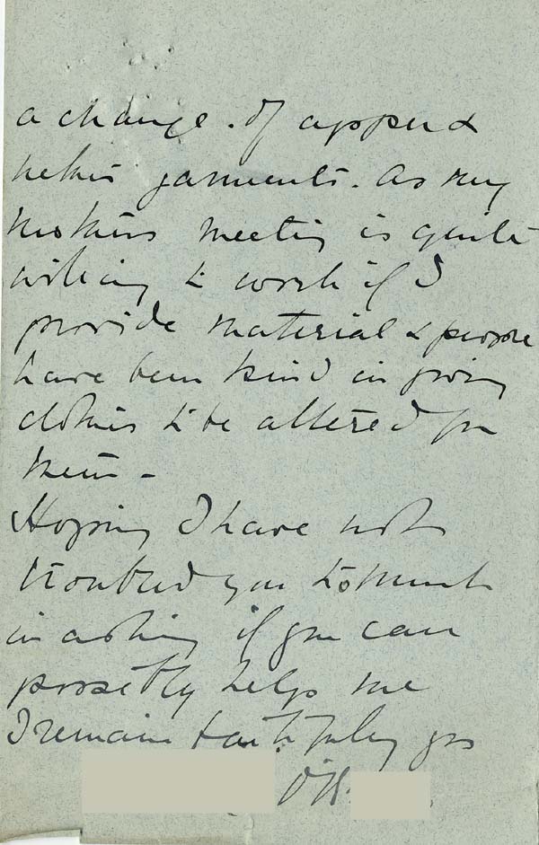 Large size image of Case 9308 2. Letter about J's case from Mrs O'B.  31 October 1902
 page 8