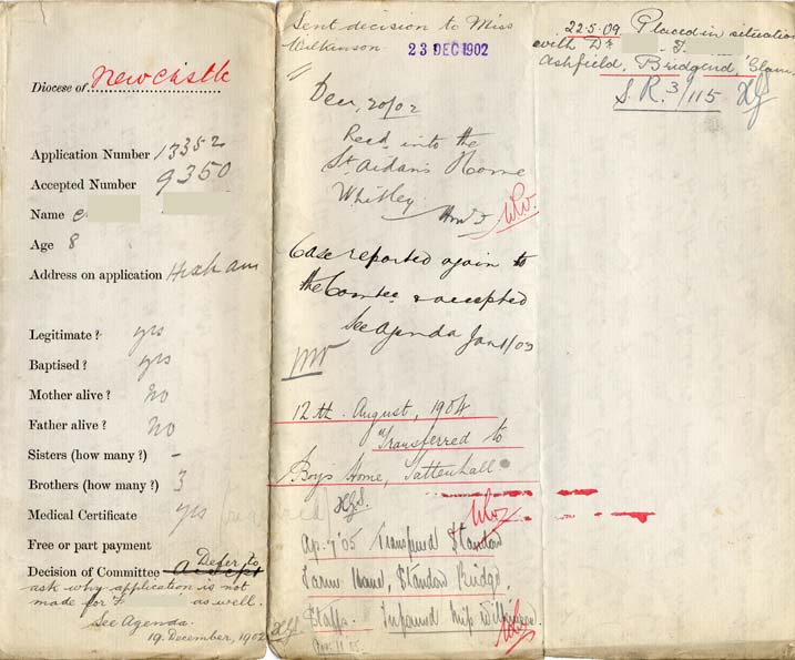 Large size image of Case 9350 1. Application to Waifs and Strays' Society  9 December 1902
 page 4