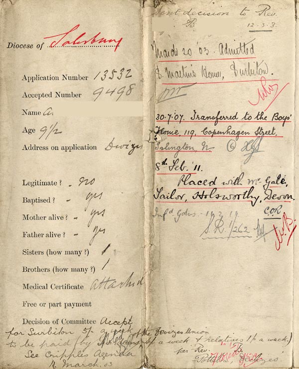 Large size image of Case 9498 1. Application to the Waifs and Strays' Society  7 February 1903
 page 4