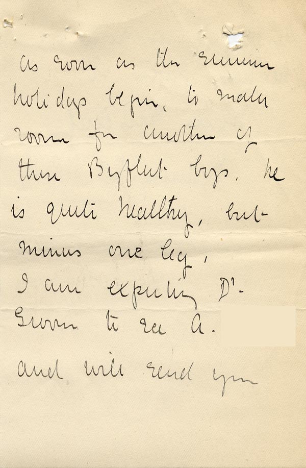 Large size image of Case 9498 12. Letter from St Martin's suggesting A. be moved to Islington  12 June [1907]
 page 3